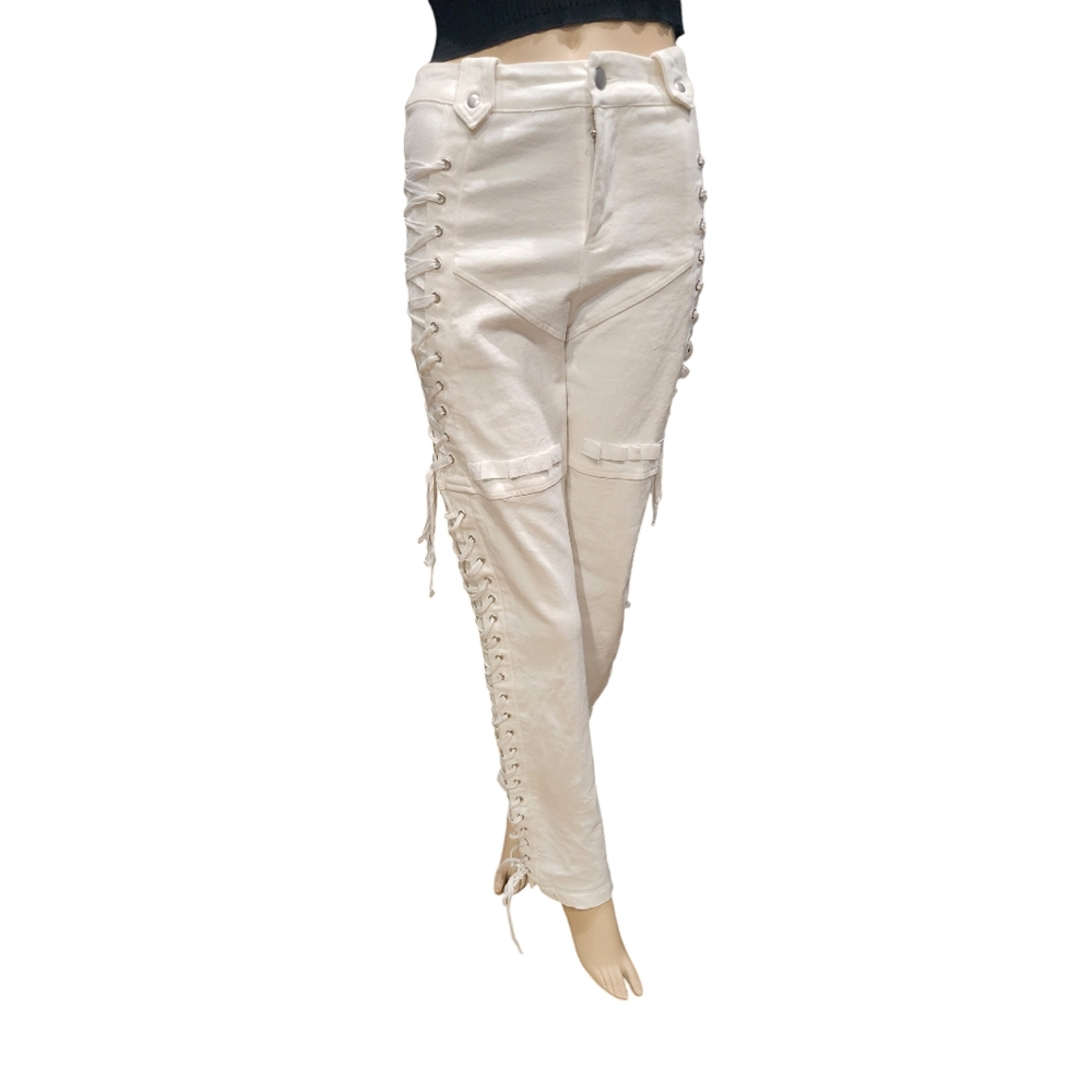 I.AM.GIA Holly Pant Lace Up High Waist Straight legs Size S